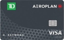 Visa infinite TD Aeroplan credit card